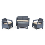 SALON CARTHAGE 6 PLACES (2 TABOURETS_COFFRES)