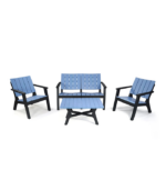 SALON CENTRAL PARK 4 PLACES BASIC BOIS – Image 6