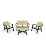 SALON CENTRAL PARK 4 PLACES BASIC BOIS – Image 3