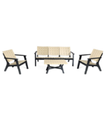 SALON CENTRAL PARK 5 PLACES BASIC BOIS – Image 3